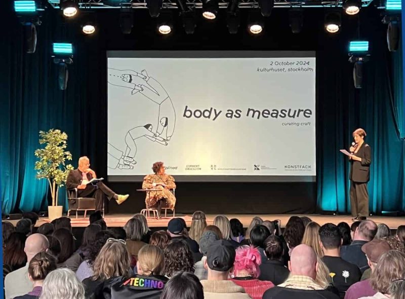 Anders Ljungberg, Bella Neyman, Moderator Veronika Muráriková • Foto Konsthantverkscentrum